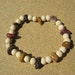 Mookaite Bracelet Multicolored Gemstone Chips and Wooden Beads