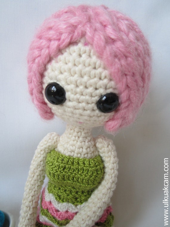 Amigurumi Pink Doll Pattern from Denizmum on Etsy Studio