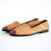 NOS UNISA Soft Cinnamon Nubuck & Leather Target Toe Gummy Sole Flats 6.5, 7. Extra Super Comfy.