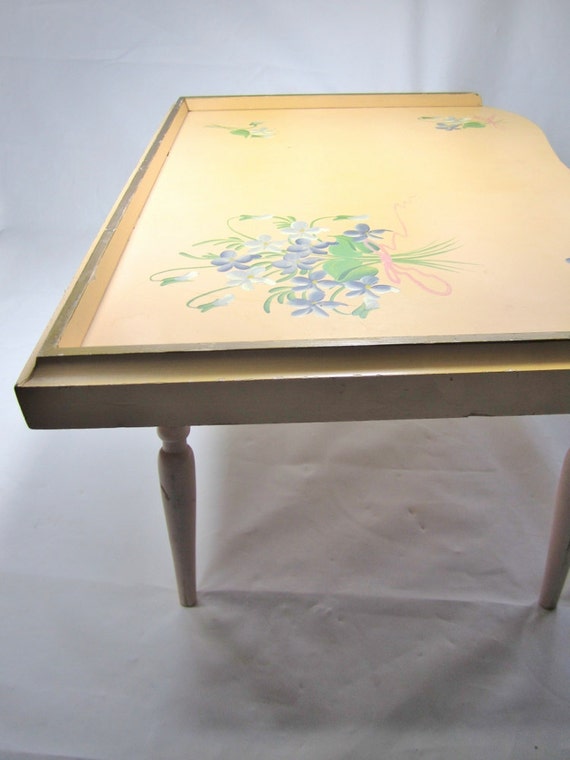 BED TRAY / 1950s / WOODEN Lap Tray / Folding / Vintage