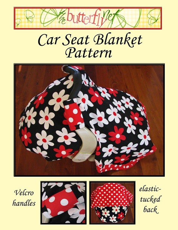 Items similar to PRINTED Car Seat Blanket Pattern (Car Seat Canopy ...