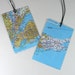 Luggage Tags, Long Island, Recycled map, travel, 2 tags