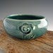 Ceramic Ring Dish - Teal - Rose - Trinket Dish - Jewelry Bowl - Handmade by DirtKicker Pottery
