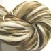 handspun yarn Latte thick and thin bulky singles merino yarn, 58 yards, hand dyed merino wool top