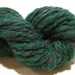HALF OFF SALE Handspun yarn Country Christmas Pine , 60 yards, heavy worsted weight/bulky 2 ply, wool and nylon