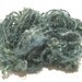Teal Green Locks handspun art yarn 31 yds uncarded hand dyed mohair locks Christmas knitting supplies crochet supplies
