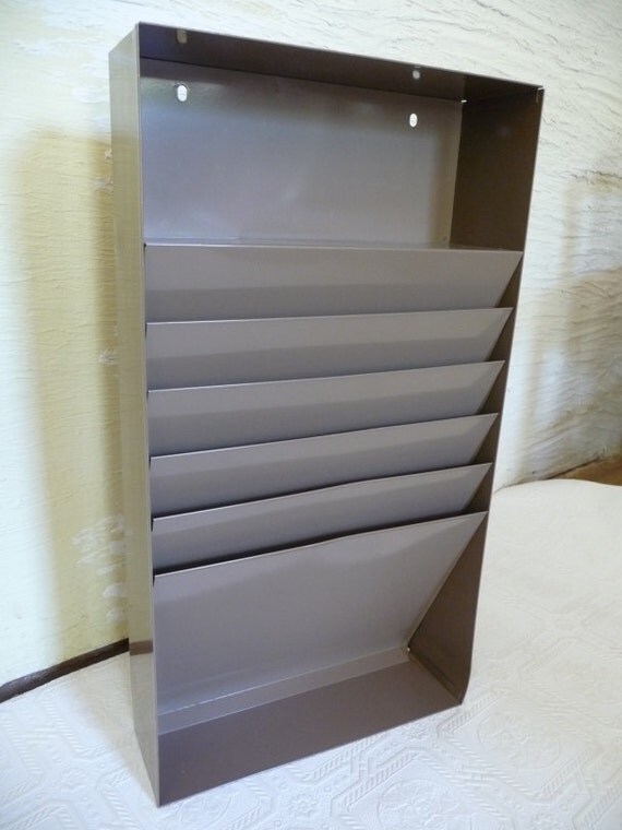 File Holder Vintage Metal File Rack Hanging Wall File Holder