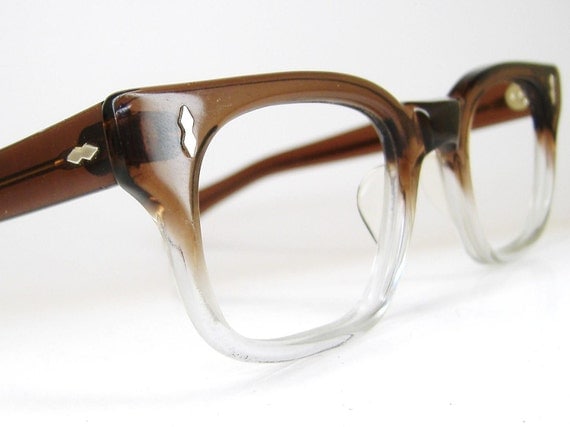 RESERVED Vintage Mens 50s Horn Rim Fades Eyeglasses Frame Mint