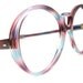 Vintage 60s Blue Purple Big Lens Oversized Eyeglasses Frame NOS