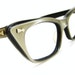 Vintage 50s Beige Cat Eye Eyeglasses Frame