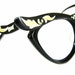 Vintage Cat Eye Glasses Eyeglasses or Sunglasses With Leaf Detail