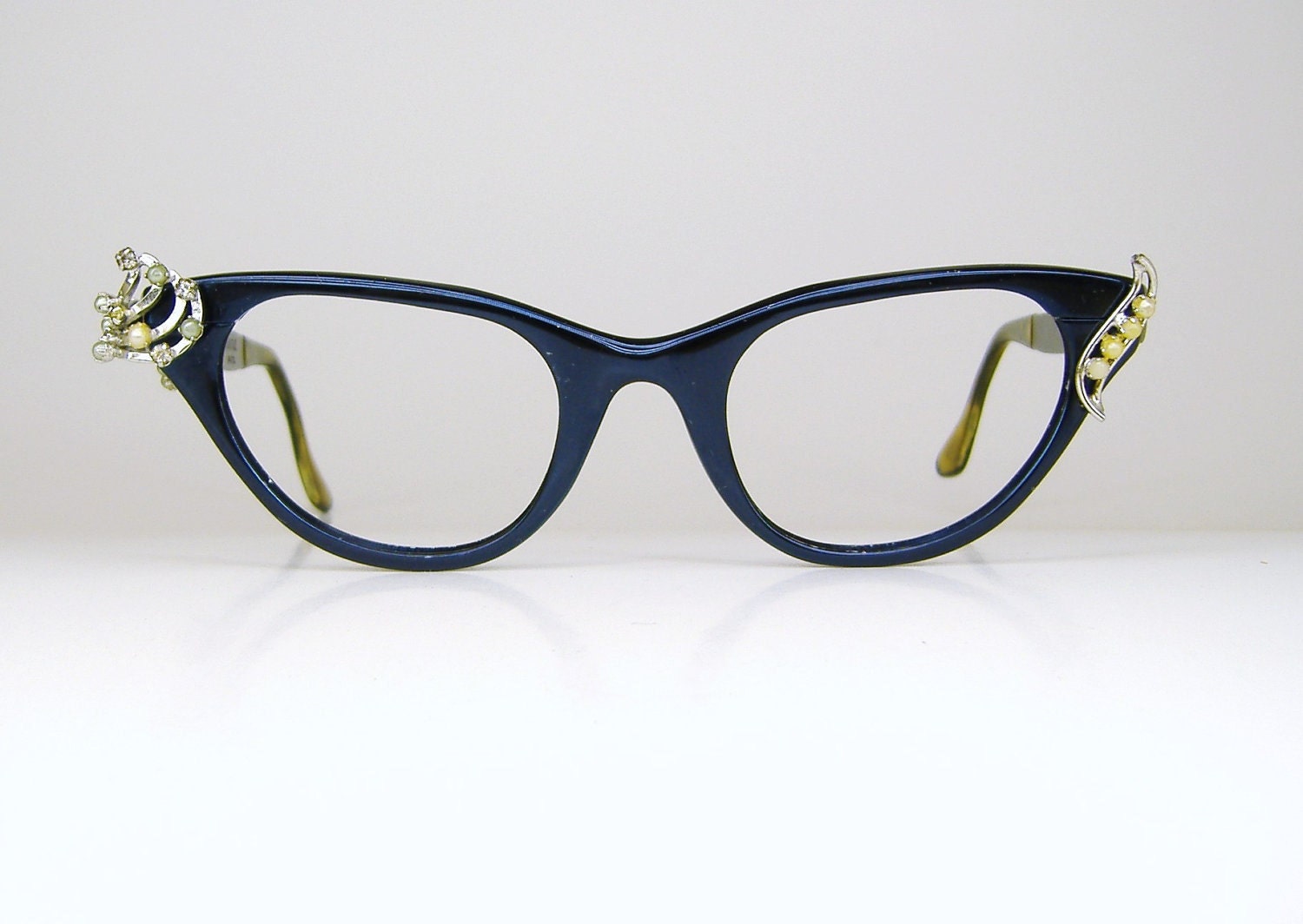 Rare Vintage Musical Note Cat Eye Eyeglasses Sunglasses Frame