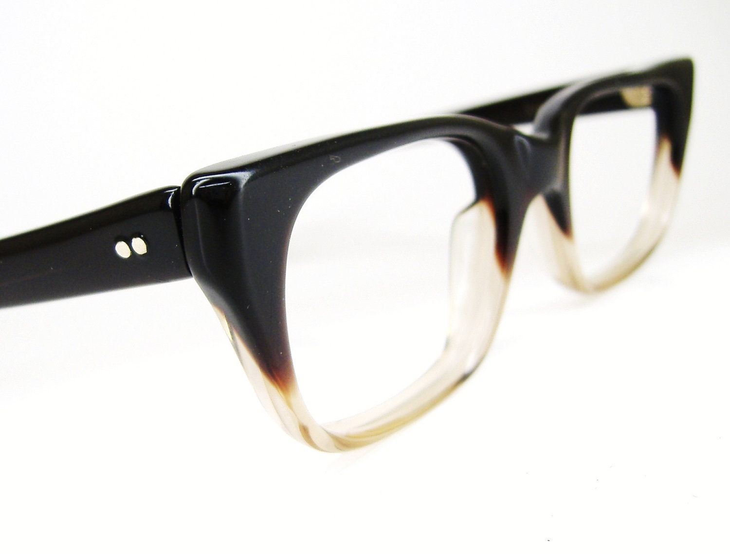 Vintage Mens 1950s Horn rim Glasses Eyeglasses Eyewear Frame