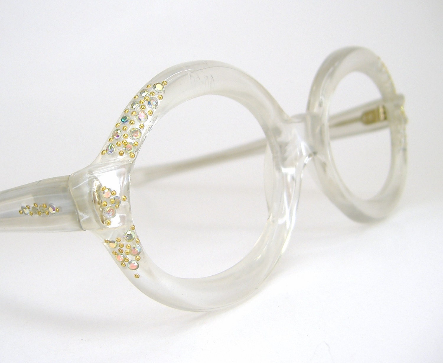 Vintage 60s Glasses Eyeglasses or Sunglasses Frame Rhinestones