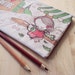 Large I Heart Coffee Zipper Pouch