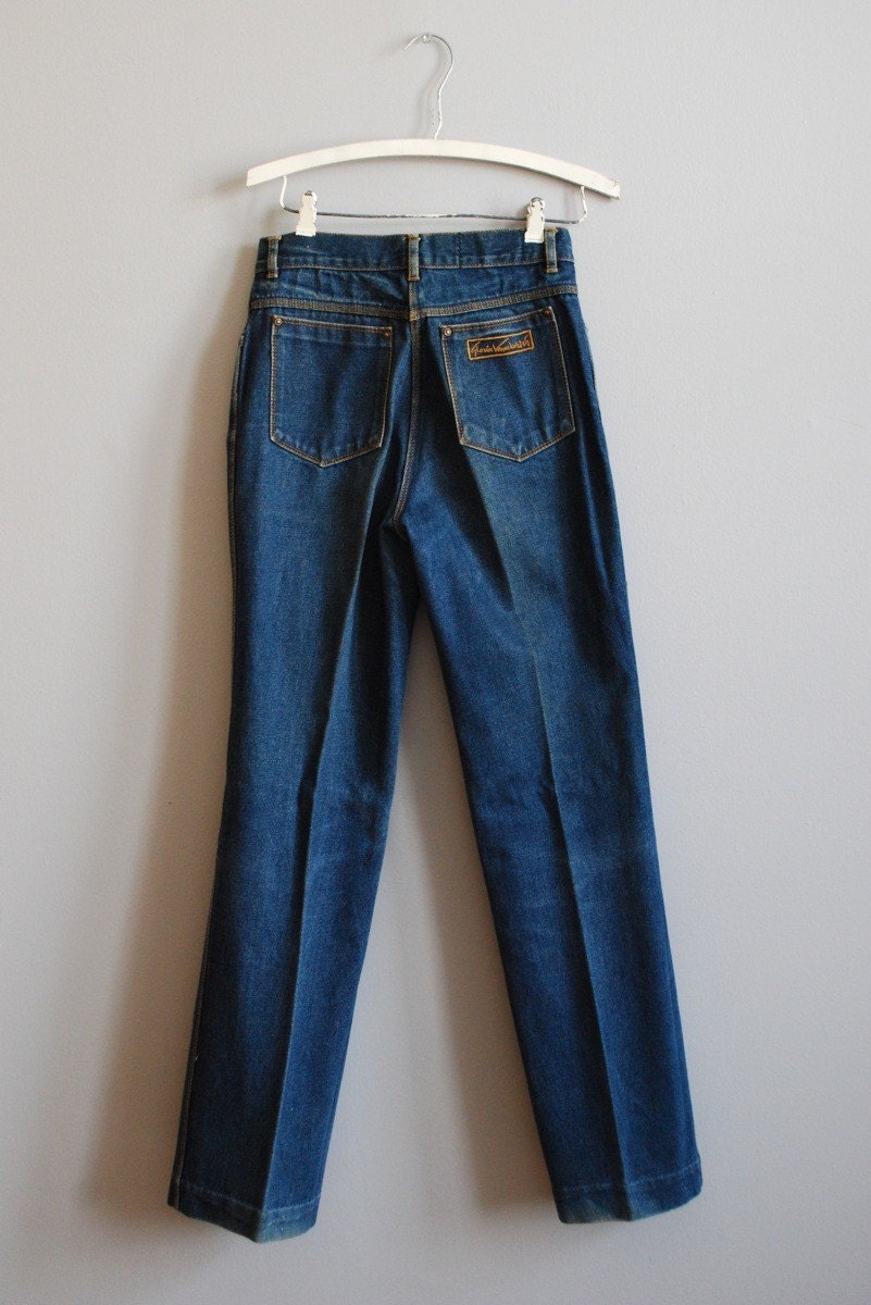 70's High Waist Straightleg Jeans By Gloria Vanderbilt