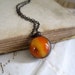 Orangeade Glass Marble Necklace