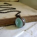 Pale Mist Glass Marble Necklace