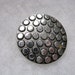 Scarf clip.Round silver tone embossed scarf ring