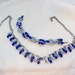 50's Vintage Shades of Blue Thermoset Necklace and Bracelet