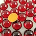 10 - 10mm Vintage Round Swarovski Cabochon - Siam Red