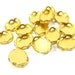 12 - Brass Lace Edge Oval Settings - 8x6mm .