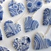 Heart - Delft Blue handpainted porcelain necklace