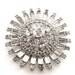 SALE Rhinestone Sunburst Brooch Vintage Jewelry for Repurpose Repair Recycle (Free Shipping USA)