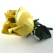 Vintage Rose Brooch Yellow Jewelry Large Romantic Floral Lemon Wedding Corsage Pin (Free Shipping USA)