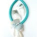 Designer Vintage Statement Shell Necklace Earring Handmade Turquoise Jewelry Set Beach Resort Seaside Ocean Shells