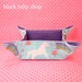 Glitter Unicorn Tray Blue Collapsible Fabric Basket