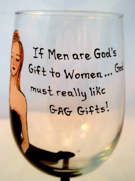 Items similar to Custom Personalized Painted Wine Glass Funny Saying