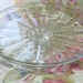Vintage Pedestal Cake Plate Lipped Edge 8 Panel Design Clear Glass on Etsy