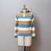 SALE - 1970s Hooded Stripe Sweater with Toggle