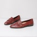 1980s Brown Leather Kiltie Loafers Size 7