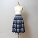 1950s Full Skirt - Blue Stripe Full Swing Skirt