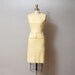 SALE - 1950s Dress - Meringue Yellow Two Piece Dress Set