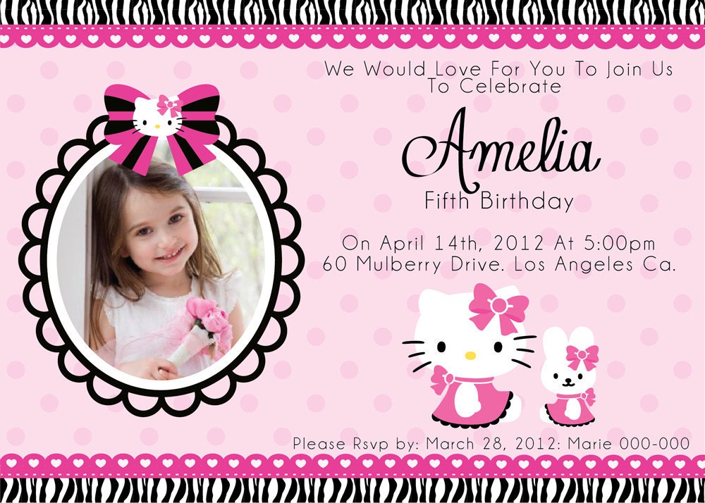 Samples Of Hello Kitty Invitations 8