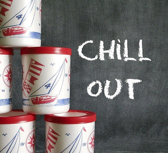 Vintage Styrofoam Drink Holders