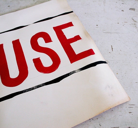 Vintage Audience Cue Card Applause