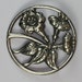 Vintage Danecraft Sterling Brooch Morning Glory Trumpet Vine