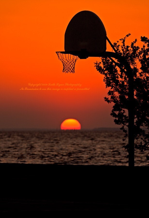 Basketball Sunset 11 X 14 Print By NaturesCall On Etsy