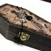 Crystal Pendulum Necklace and Coffin Divination Box Pendulum Dowsing Kit