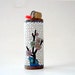 Lighter cover - White Cloisonne and brass lighter cover