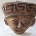 Mexican Folk Art Clay Mask- Mexican Totonaca Happy Face Mask