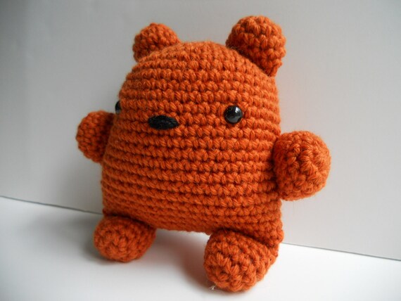 small orange teddy bear