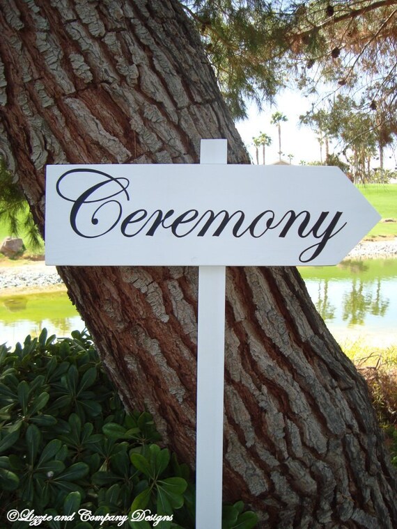 CeReMonY SiGn DiReCTioNaL WeDDiNg SiGnS CLaSSiC StyLe