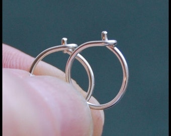 Pair Sterling Silver Nose Hoops - CUSTOMIZE
