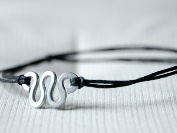 For Him Bracelet Aluminium wire and waxed cotton Men and
