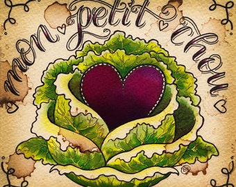 Mon petit chou (signed 8x10 print with border)